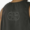 MADNESS WASHED POCKET PRINT TANK-CHARCOAL