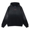 ORI FREDERIQO WASHED PRINT HOODIE-BLACK
