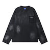 ORI FREDERIQO WASHED PRINT LONG-SLEEVE T-SHIRT-BLACK