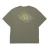 MADNESS WASHED PRINT TEE-OLIVE
