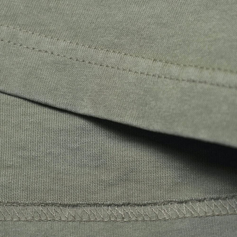MADNESS WASHED PRINT TEE-OLIVE