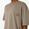 MADNESS WASHED PRINT TEE-BROWN