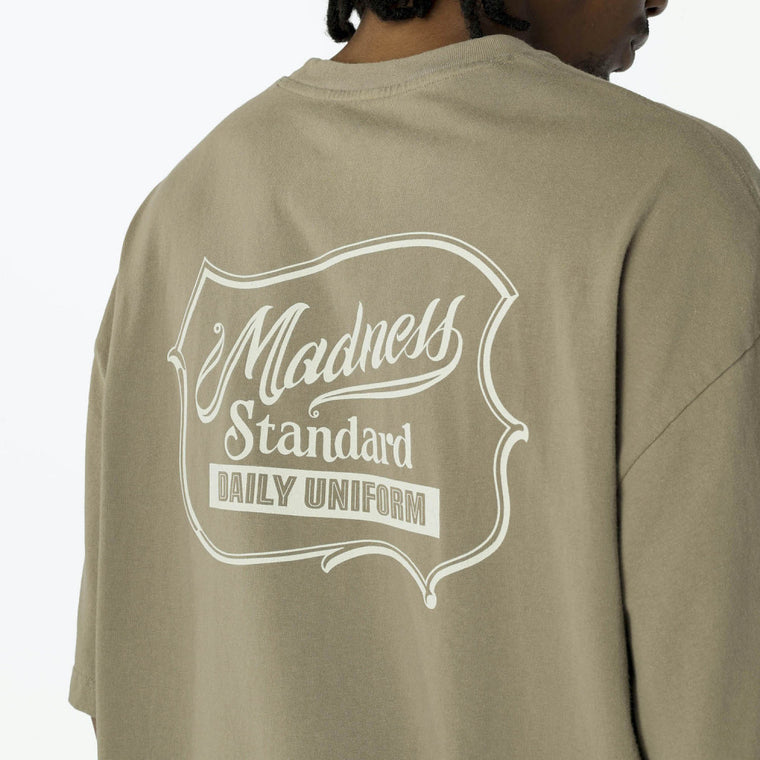 MADNESS WASHED PRINT TEE-BROWN