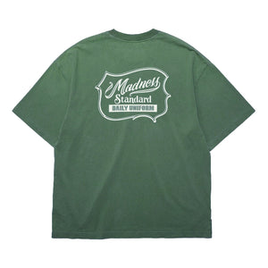 MADNESS WASHED PRINT TEE-GREEN