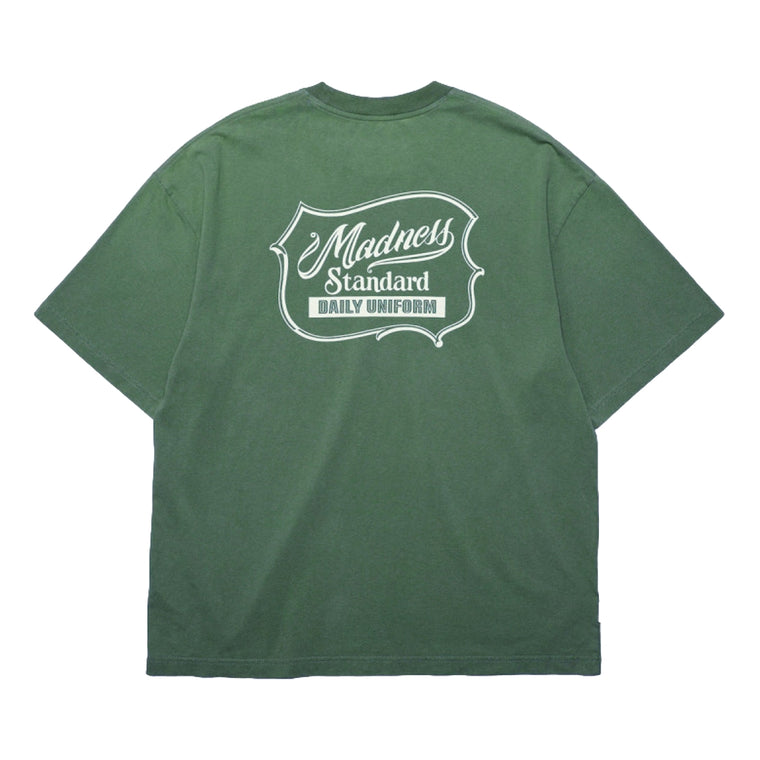 MADNESS WASHED PRINT TEE-GREEN