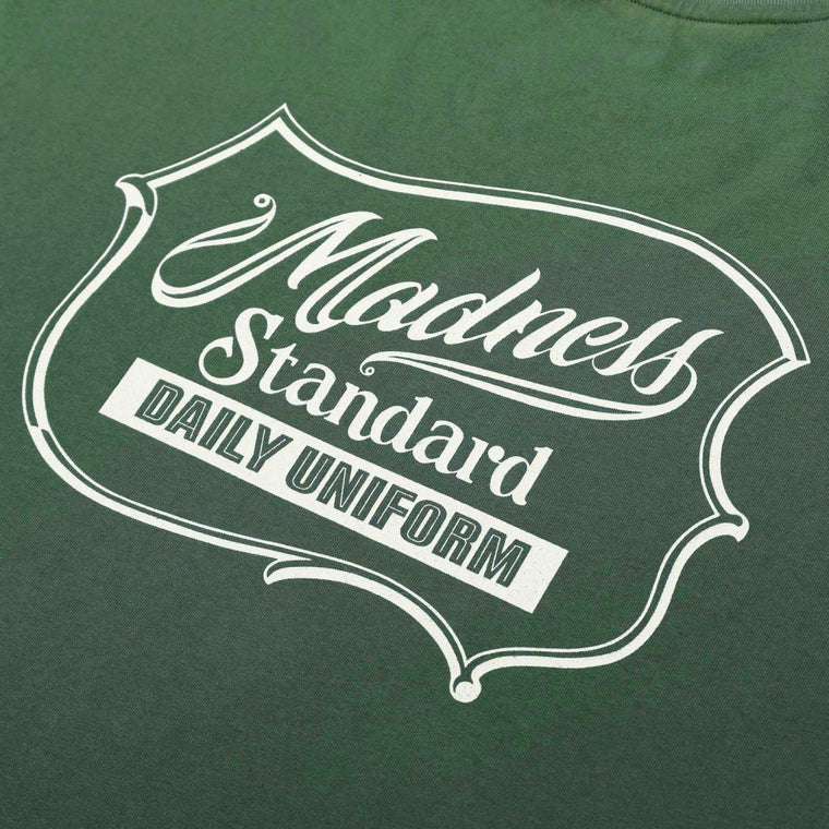 MADNESS WASHED PRINT TEE-GREEN