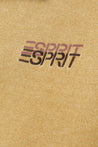 ESPRIT WASHED QUARTER-ZIP COLLARED SWEATSHIRT-YELLOW