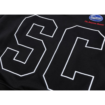 SCENE BY ICE FIRE HALF ZIP SWEATER-BLACK