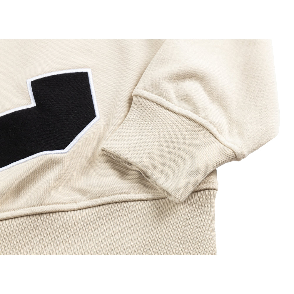 SCENE BY ICE FIRE HALF ZIP SWEATER-WHITE