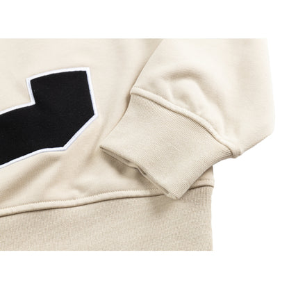 SCENE BY ICE FIRE HALF ZIP SWEATER-WHITE