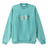 ESPRIT WASH EFFECT CREW NECK SWEATSHIRT-GREEN