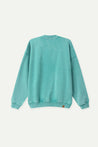 ESPRIT WASH EFFECT CREW NECK SWEATSHIRT-GREEN