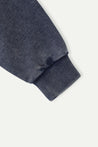 ESPRIT WASH EFFECT CREW NECK SWEATSHIRT-NAVY