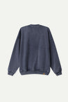 ESPRIT WASH EFFECT CREW NECK SWEATSHIRT-NAVY