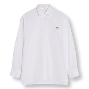 MAISON KITSUNE W BABY FOX CASUAL SHIRT-WHITE