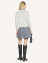 MAISON KITSUNE WOMEN'S BABY FOX MERINO REGULAR CARDIGAN-GREY