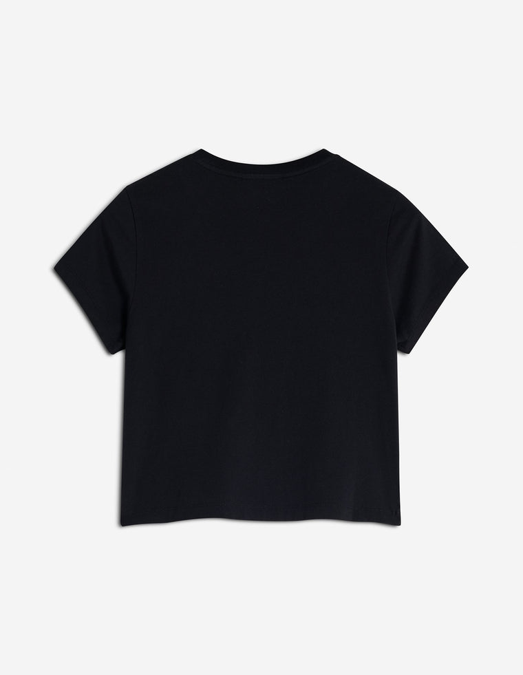 MAISON KITSUNE W BABY FOX PATCH BABY TEE-SHIRT-BLACK