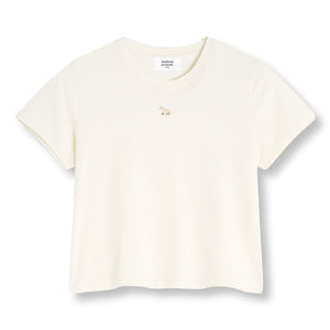MAISON KITSUNE W BABY FOX PATCH BABY TEE-SHIRT-MARBLE