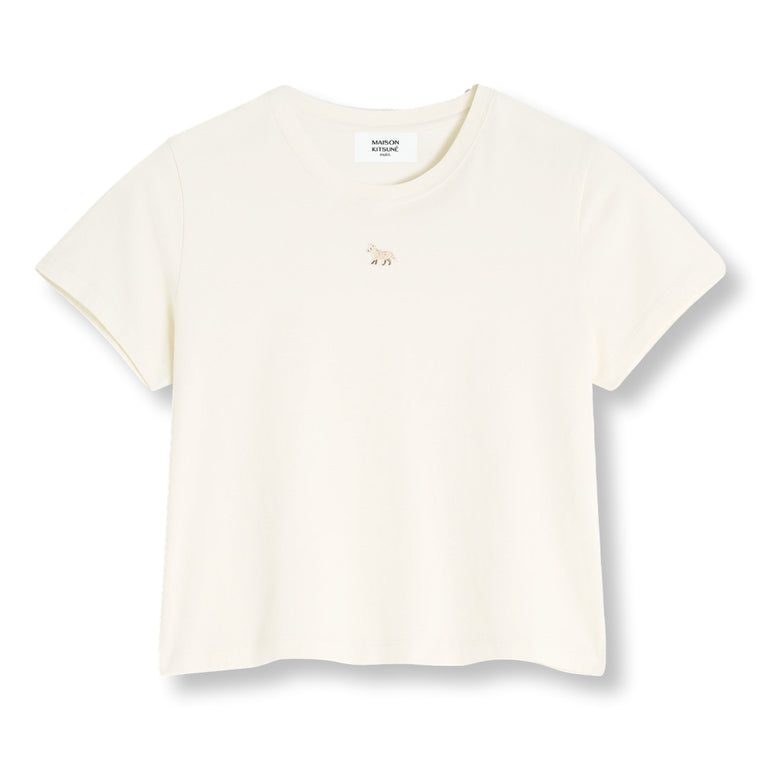 MAISON KITSUNE W BABY FOX PATCH BABY TEE-SHIRT-MARBLE