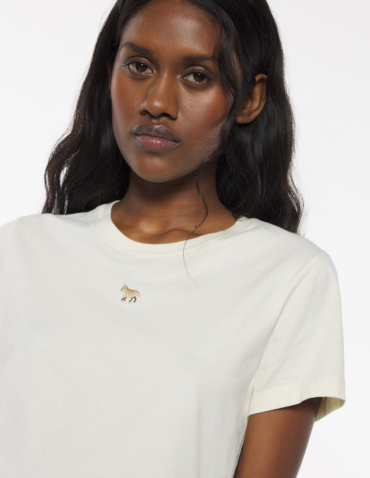 MAISON KITSUNE W BABY FOX PATCH BABY TEE-SHIRT-MARBLE