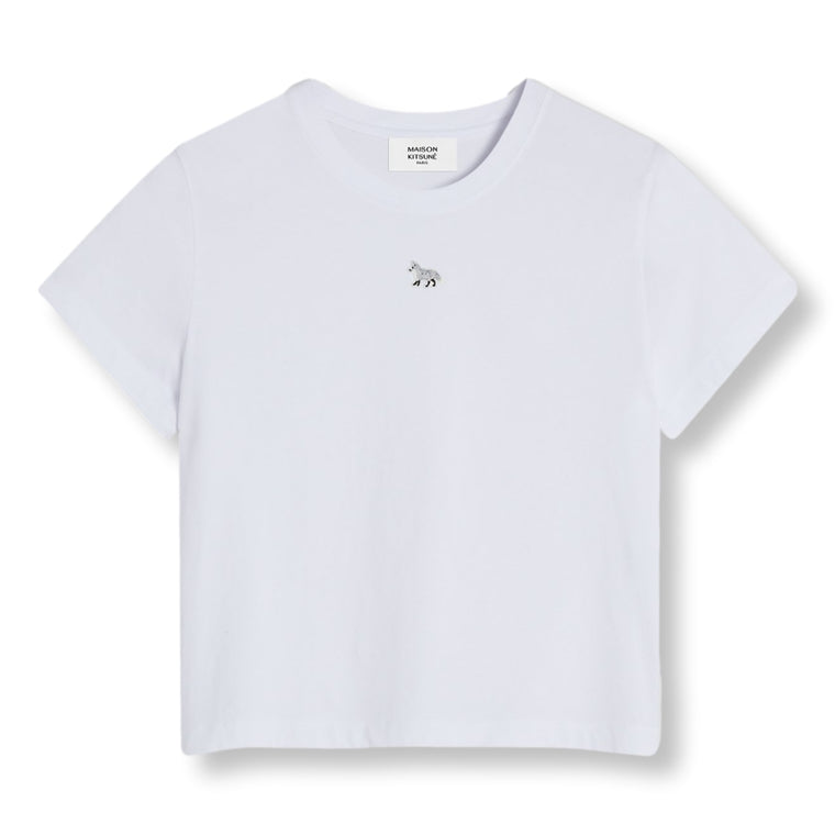 MAISON KITSUNE W BABY FOX PATCH BABY TEE-SHIRT-WHITE