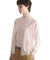 MAISON KITSUNE W BABY FOX PATCH COLOR BLOCK CARDIGAN-ROSE