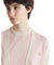 MAISON KITSUNE W BABY FOX PATCH COLOR BLOCK CARDIGAN-ROSE