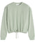 MAISON KITSUNE W BABY FOX PATCH DRAWSTRING COMFORT SWEATSHIRT-GREEN