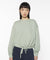 MAISON KITSUNE W BABY FOX PATCH DRAWSTRING COMFORT SWEATSHIRT-GREEN
