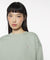 MAISON KITSUNE W BABY FOX PATCH DRAWSTRING COMFORT SWEATSHIRT-GREEN