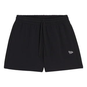 MAISON KITSUNE W BABY FOX PATCH REGULAR JOG SHORTS-BLACK