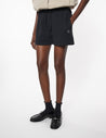 MAISON KITSUNE W BABY FOX PATCH REGULAR JOG SHORTS-BLACK