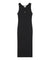 MAISON KITSUNE W BABY FOX RIBBED TANK DRESS-BLACK