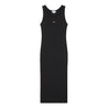MAISON KITSUNE W BABY FOX RIBBED TANK DRESS-BLACK