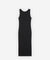 MAISON KITSUNE W BABY FOX RIBBED TANK DRESS-BLACK