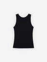 MAISON KITSUNE W BABY FOX RIBBED TANK TOP-BLACK