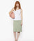 MAISON KITSUNE W BABY FOX RIBBED TANK TOP-WHITE