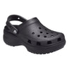 CROCS WOMEN'S CLASSIC PLATFORM CLOG-BLACK