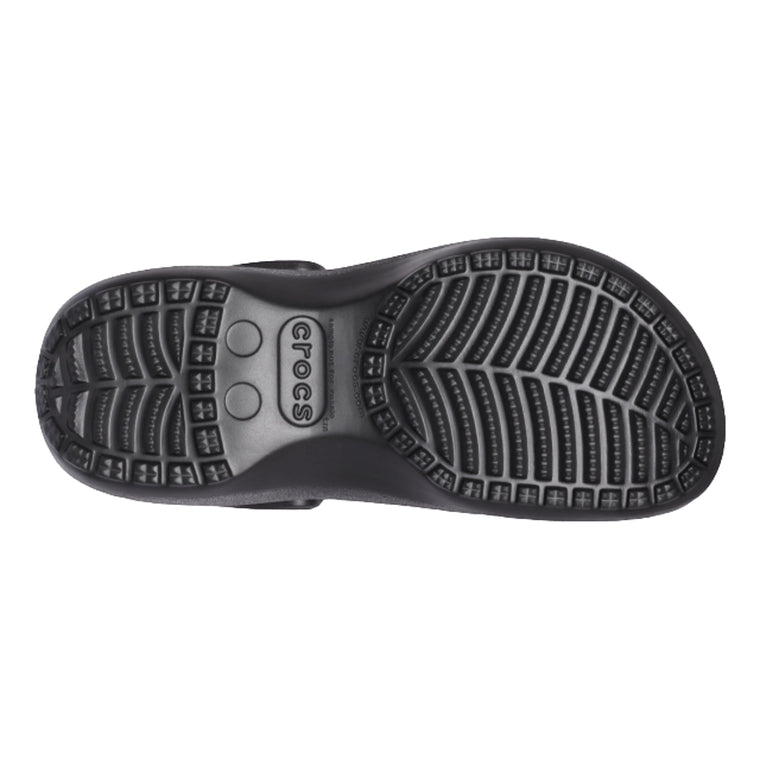 CROCS WOMEN'S CLASSIC PLATFORM CLOG-BLACK