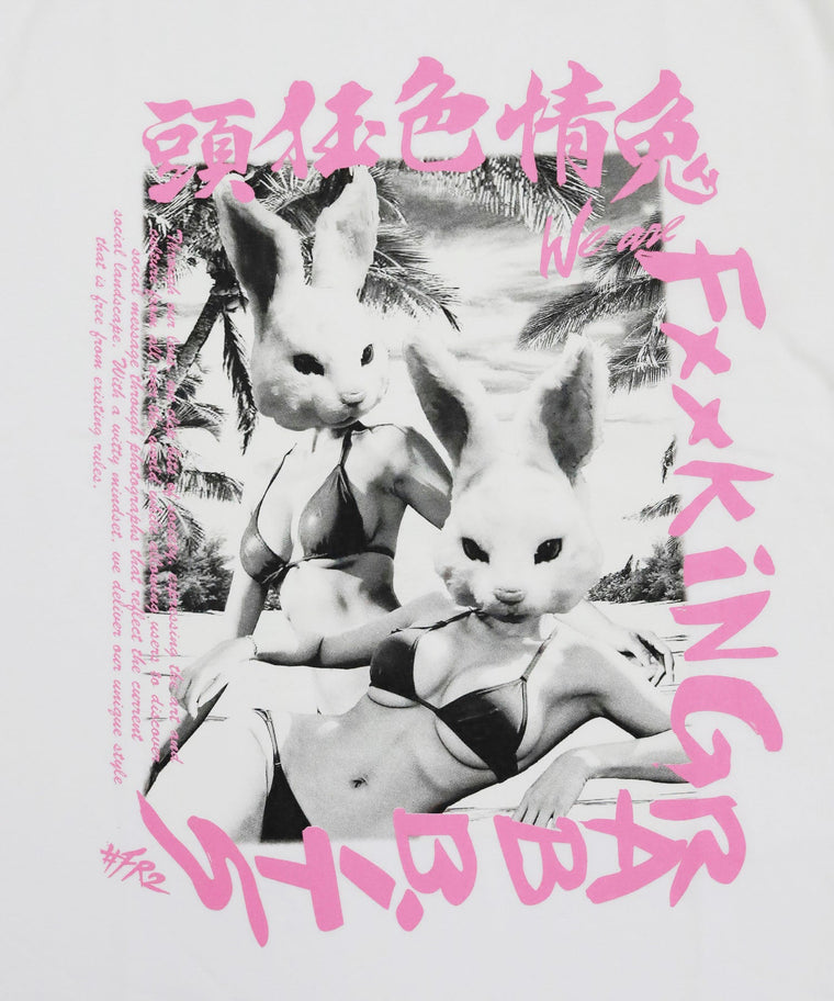 #FR2 WE ARE FXXKING RABBITS T-SHIRT-WHITE