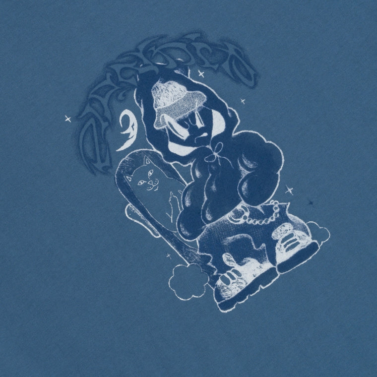 RIPNDIP WHAT? TEE-DARK SLATE