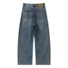ESPRIT WIDE-LEG DENIM JEANS-DARK BLUE