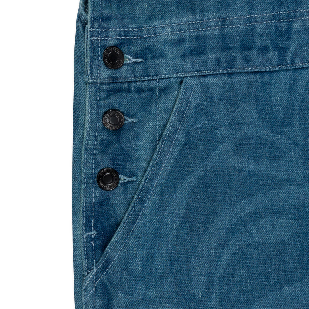 RIPNDIP WILSHIRE DENIM OVERALLS-MULTI