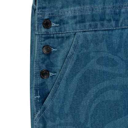 RIPNDIP WILSHIRE DENIM OVERALLS-MULTI