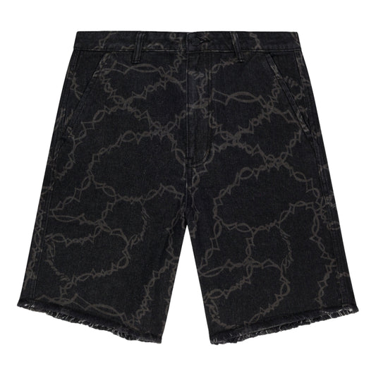 RIPNDIP WIRED DENIM SHORTS-BLACK