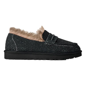 UGG W LOAFER MOCCASIN-BLACK