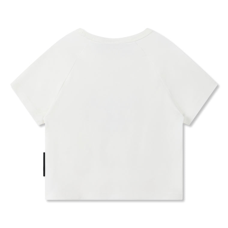 ORI FREDERIQO WOMEN PRINTED  SS TEE-WHITE