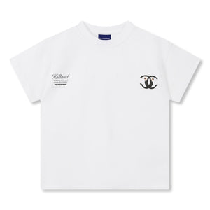 ORI FREDERIQO WOMEN PRINTED WASHED T-SHIRT-WHITE