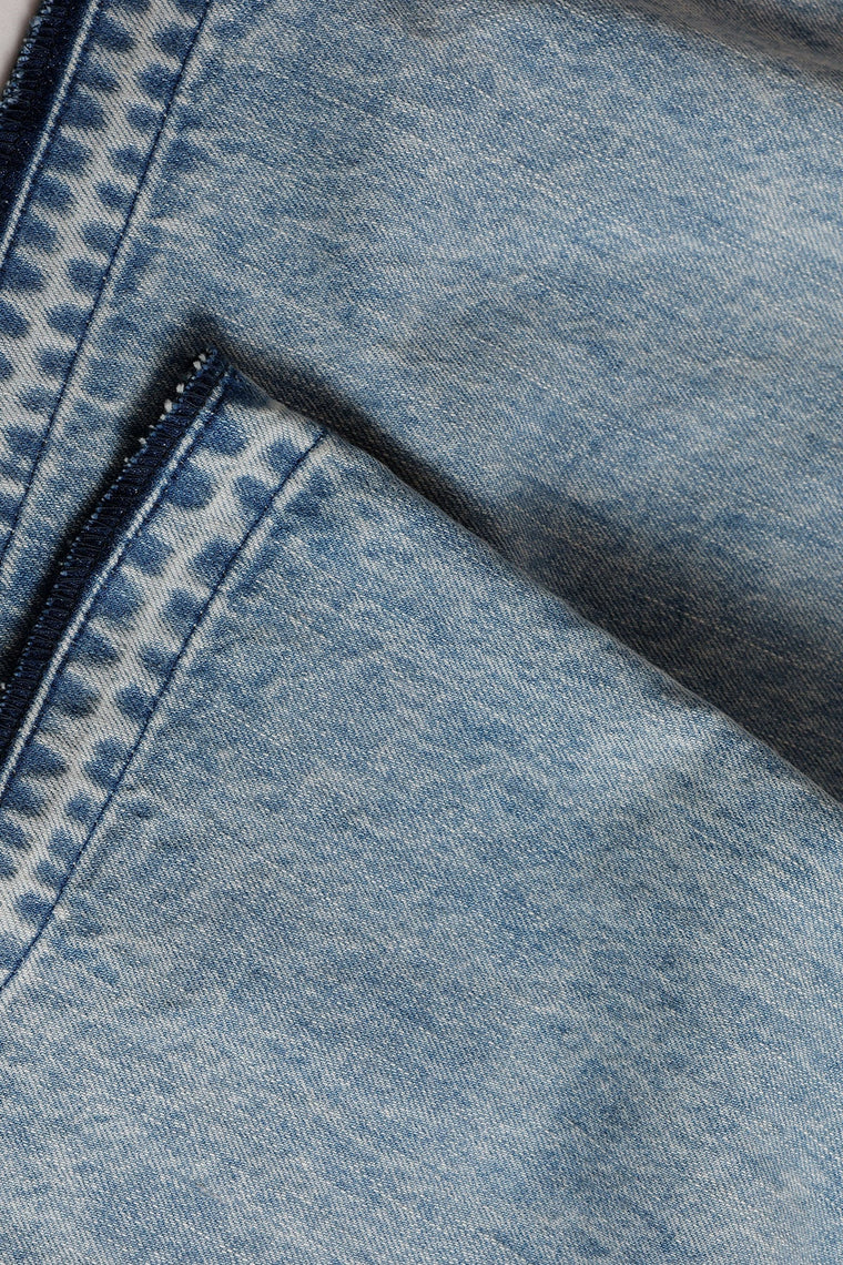 FUNDAMENTAL <WOMENS FIT> FLARE DENIM LIGHT WASH-INDIGO