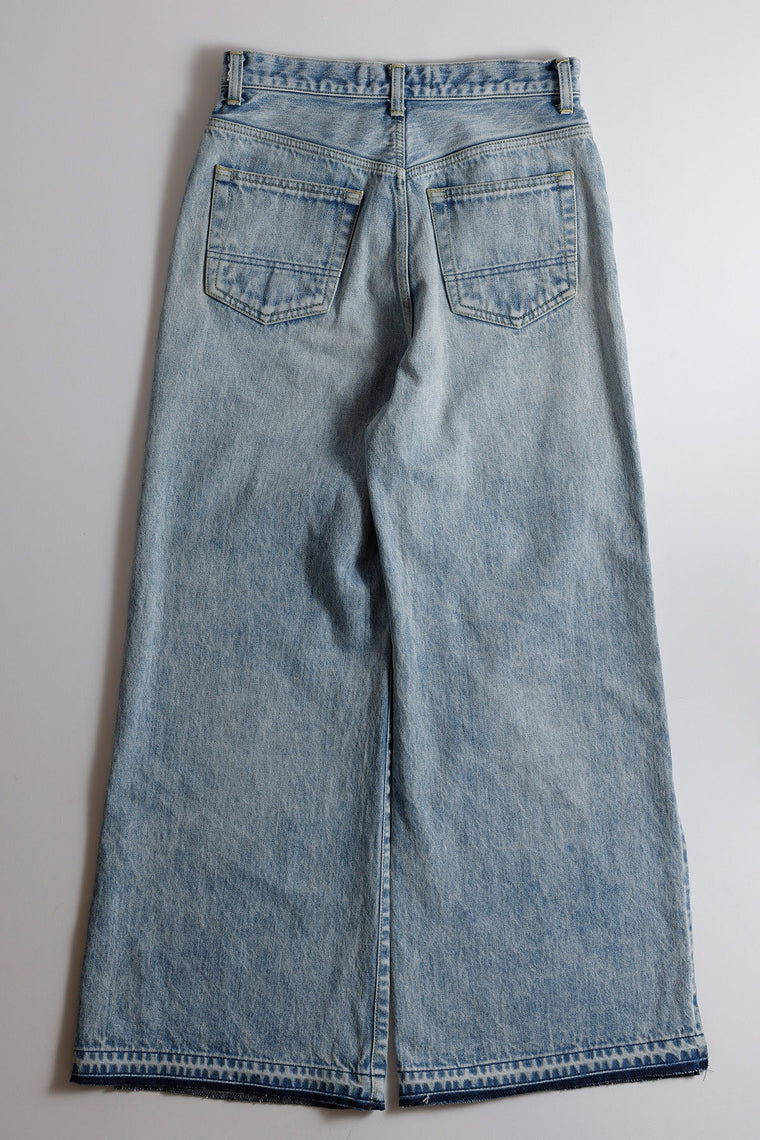 FUNDAMENTAL <WOMENS FIT> FLARE DENIM LIGHT WASH-INDIGO